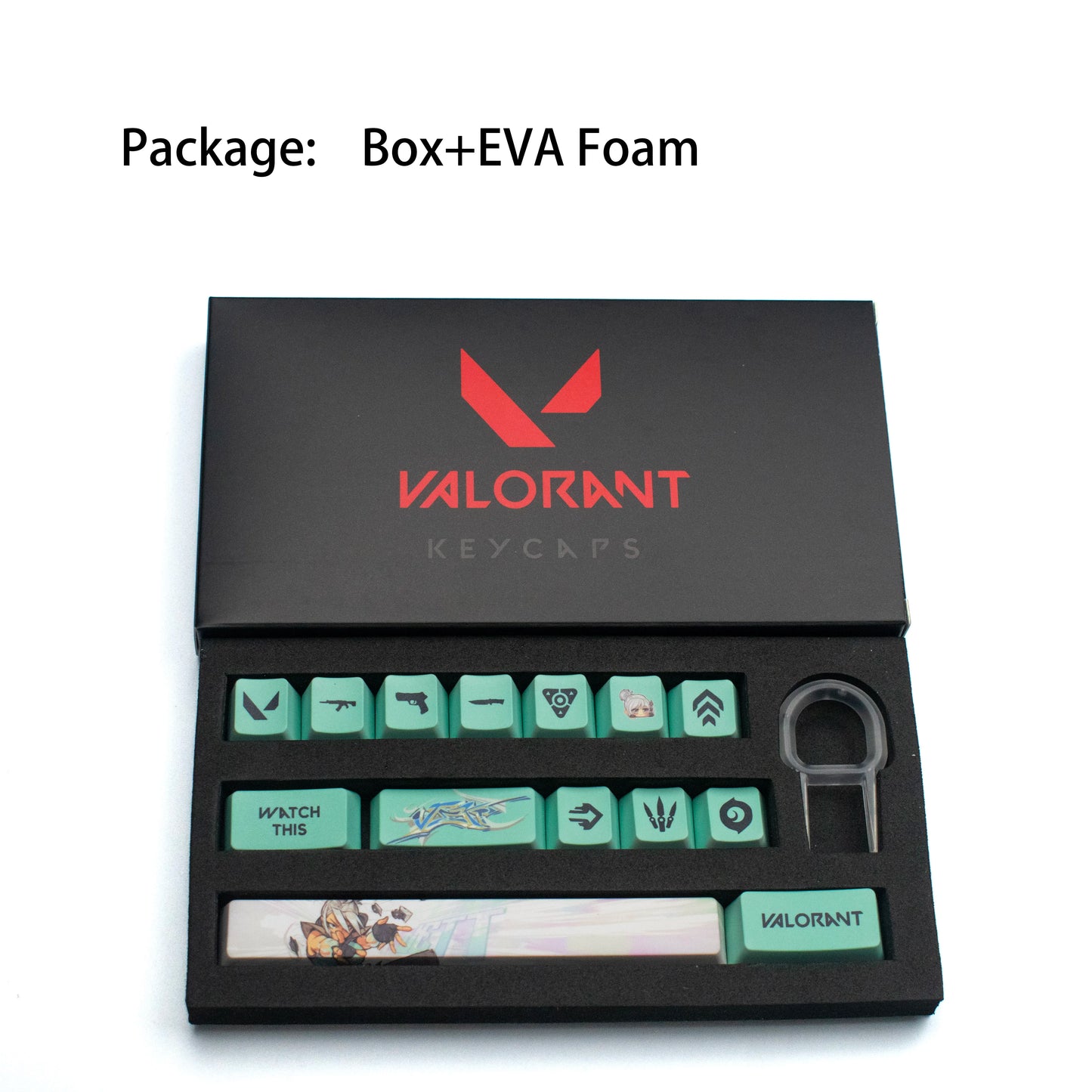 clove keycaps, Valorant Keycaps, OEM Profile, 14Keys Mini Set, PBT Dye Sub, New Design