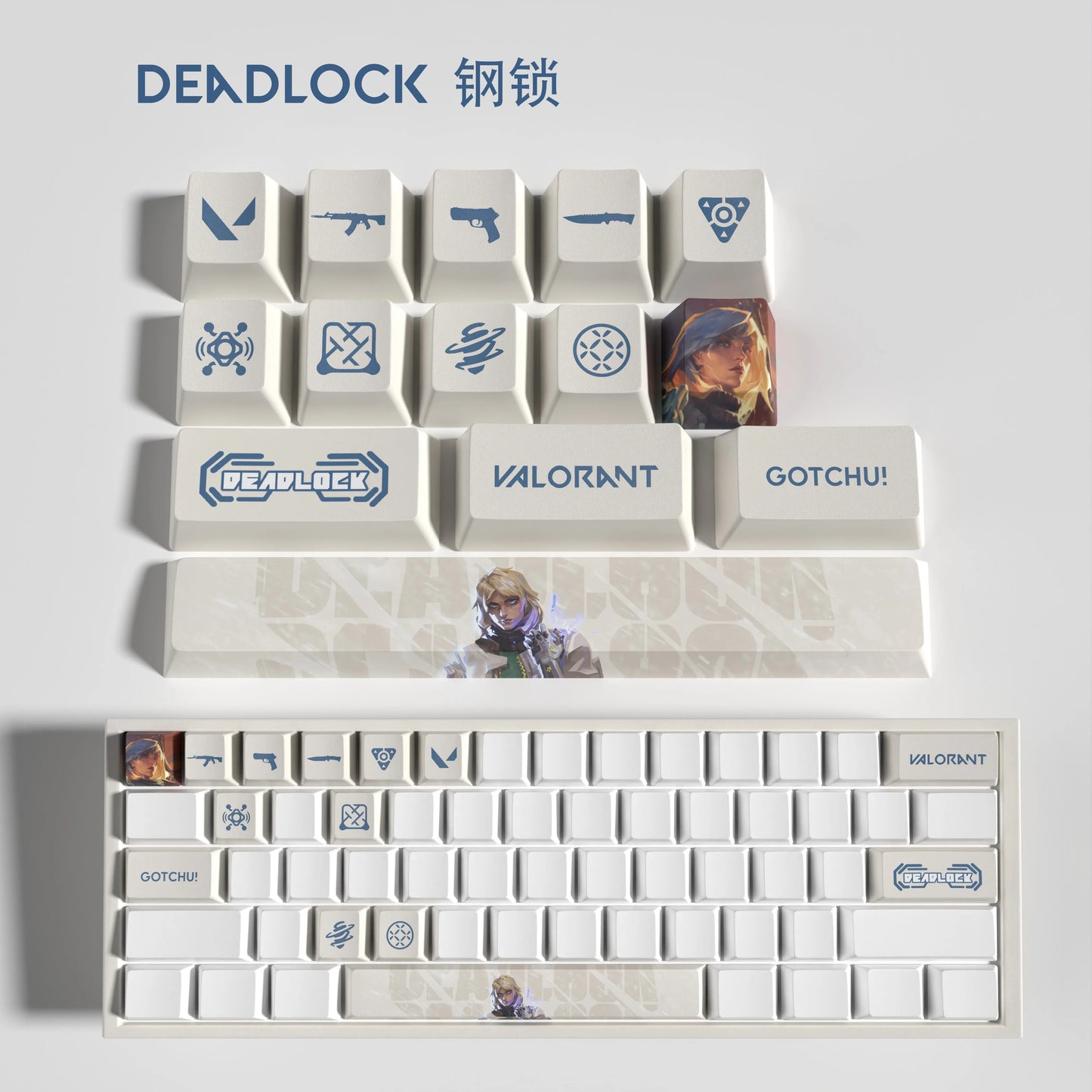 clove keycaps, Valorant Keycaps, OEM Profile, 14Keys Mini Set, PBT Dye Sub, New Design