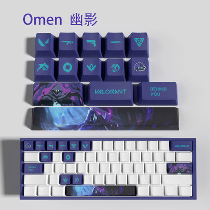 clove keycaps, Valorant Keycaps, OEM Profile, 14Keys Mini Set, PBT Dye Sub, New Design