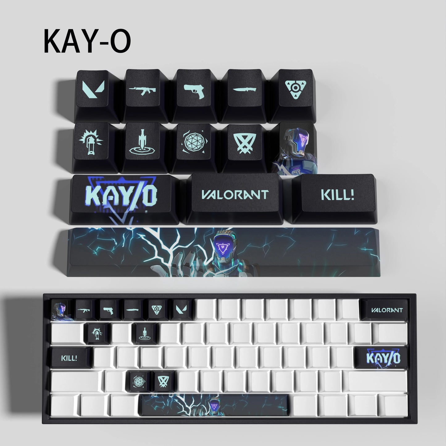 clove keycaps, Valorant Keycaps, OEM Profile, 14Keys Mini Set, PBT Dye Sub, New Design