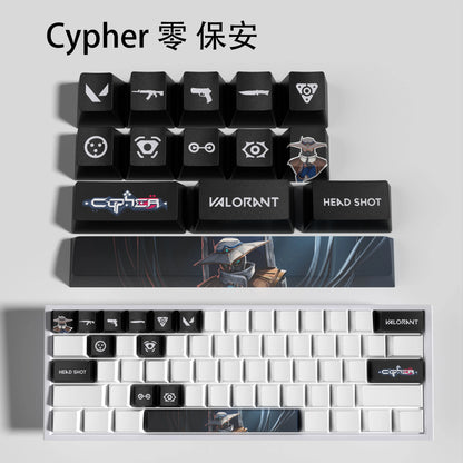 clove keycaps, Valorant Keycaps, OEM Profile, 14Keys Mini Set, PBT Dye Sub, New Design