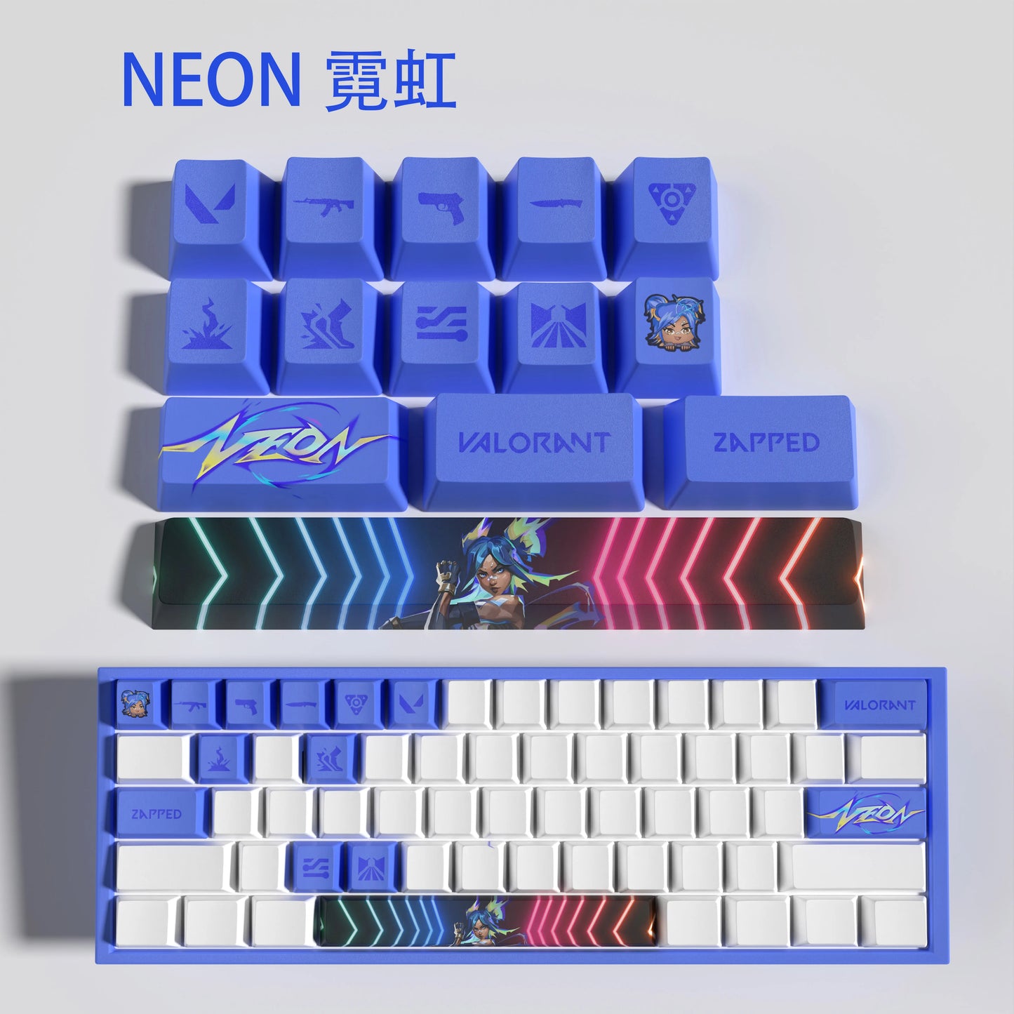 clove keycaps, Valorant Keycaps, OEM Profile, 14Keys Mini Set, PBT Dye Sub, New Design