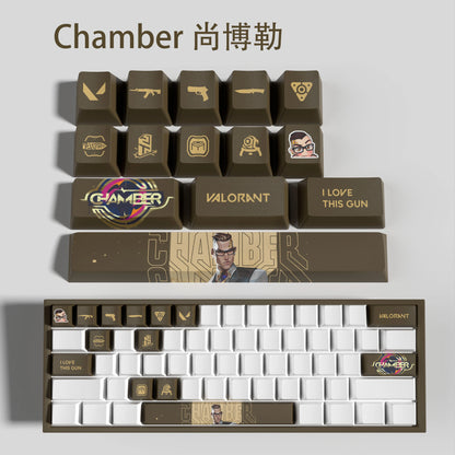 clove keycaps, Valorant Keycaps, OEM Profile, 14Keys Mini Set, PBT Dye Sub, New Design