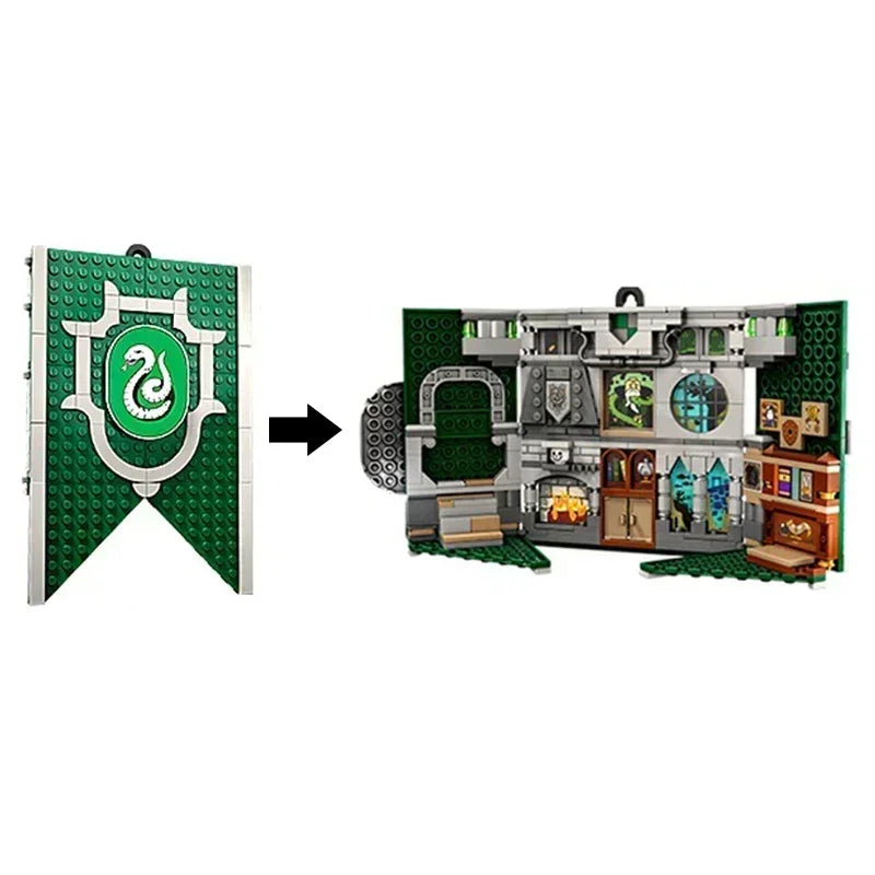 Ideas Set of 4 Academy Flag Blocks suit, Collectible Adult Toys, Birthday Gifts and Magic RPG Supplies, Magic Games for Teens