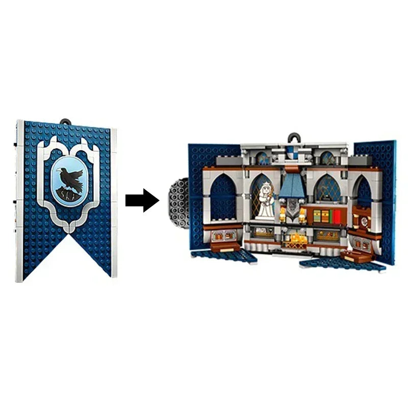 Ideas Set of 4 Academy Flag Blocks suit, Collectible Adult Toys, Birthday Gifts and Magic RPG Supplies, Magic Games for Teens