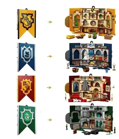 Ideas Set of 4 Academy Flag Blocks suit, Collectible Adult Toys, Birthday Gifts and Magic RPG Supplies, Magic Games for Teens